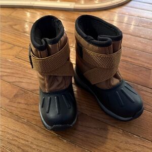 Carter's Black and Brown Kids Snow Boots